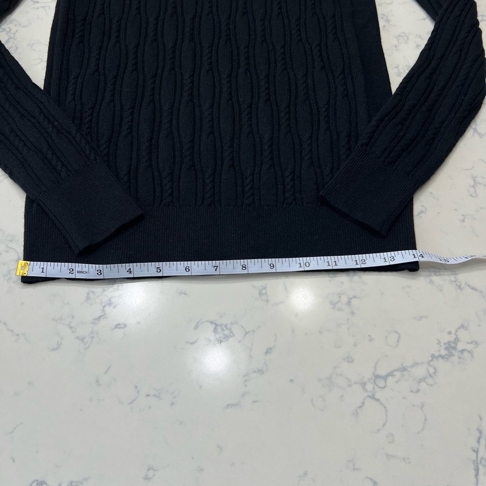 Banana Republic Black Cable Knit Sweater - Picture 3 of 8